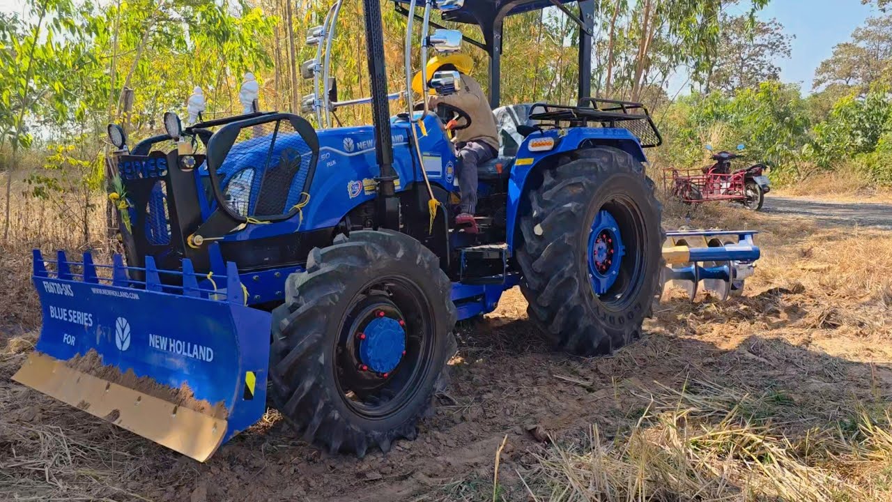ลองรถใหม่ New Holland tt 3.50 plus  รถของคนในหมู่บ้าน