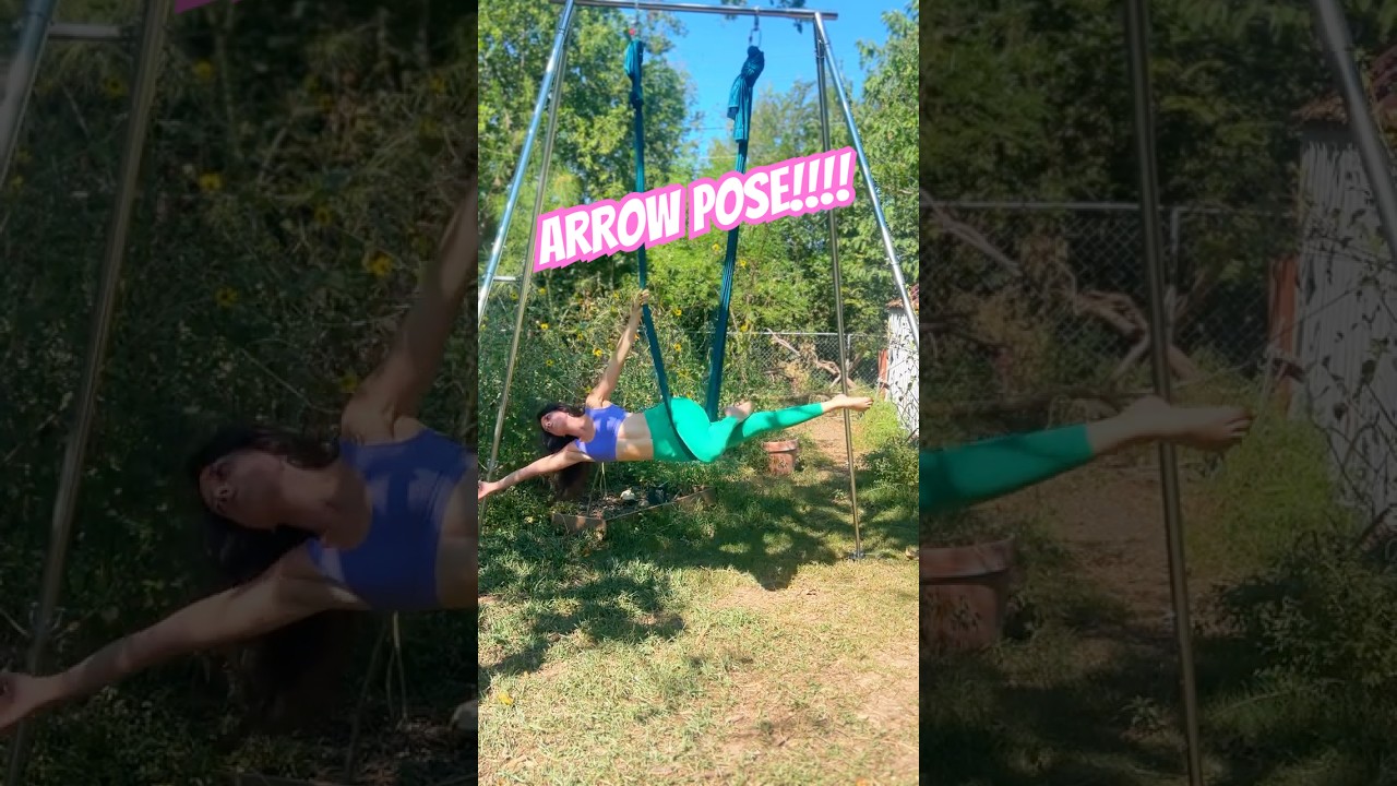 Aerial Yoga Tutorial Day 10: How to do Arrow Pose w/ Jessy