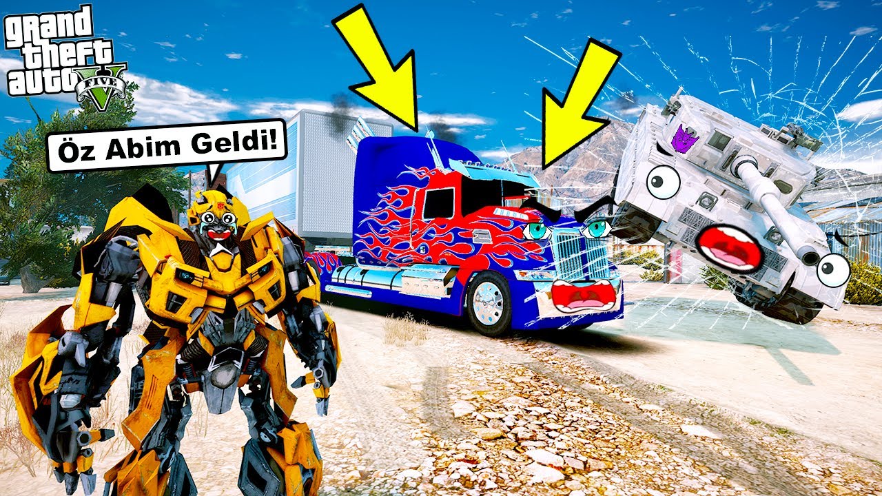 OPTİMUS PRİME BUMBLEBEE'Yİ DECEPTİCON HAPİSHANESİNDEN KURTARIYOR! - GTA 5