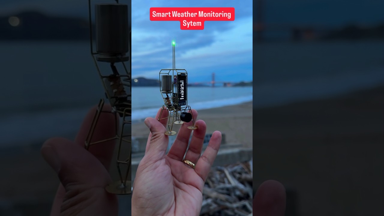 Mini Smart Weather Station with Blinking LED | Arduino OLED Project