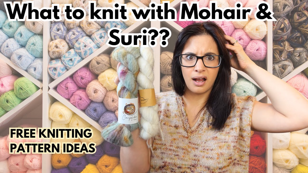 What to knit with mohair and Suri alpaca. Free knitting pattern ideas