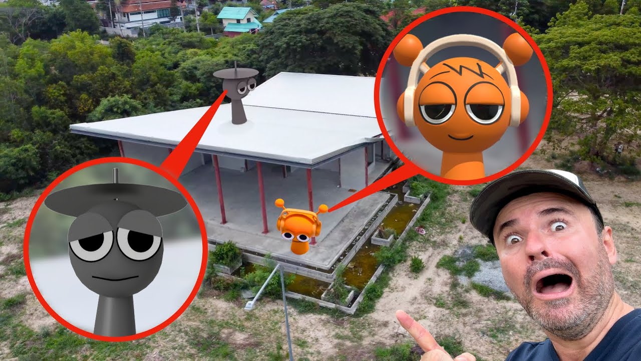 Meu Drone Filmou Sprunki Em Uma Casa Abandonada