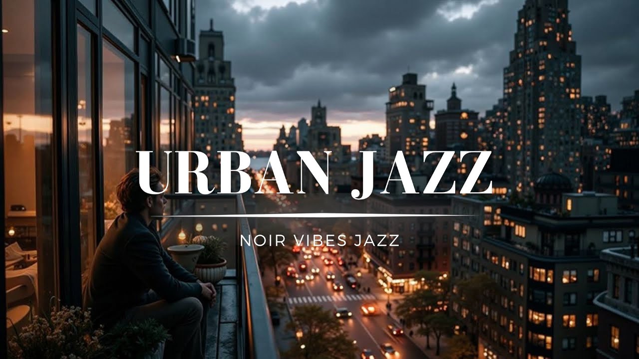Urban Night Jazz 🌆 Dark City Saxophone Vibes 🎵 Smooth Lounge Music for Calm Evenings & Work