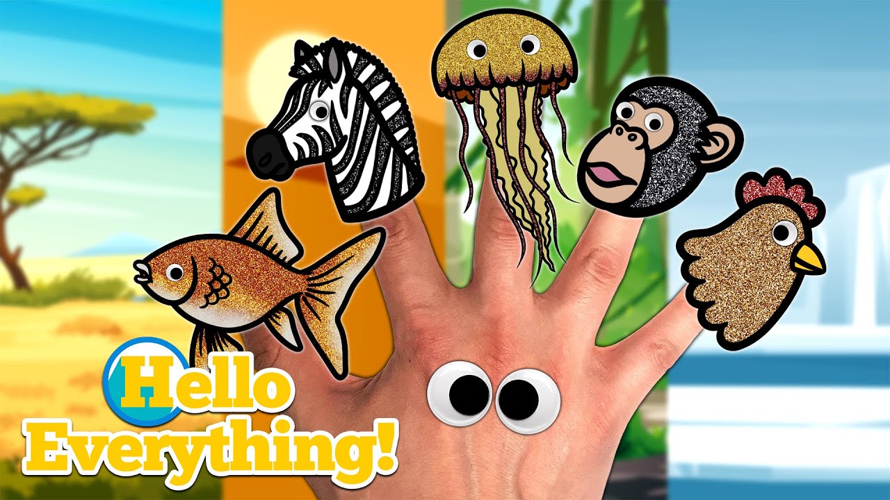 Wild Animals Finger Family Song | Where Do You Live | Kids Songs and Nursery Rhymes
