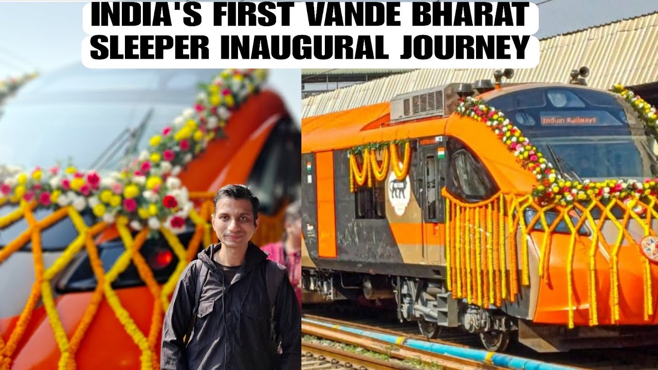 INDIA'S FIRST VANDE BHARAT SLEEPER INAUGURAL JOURNEY | Kamakhya To Howrah 