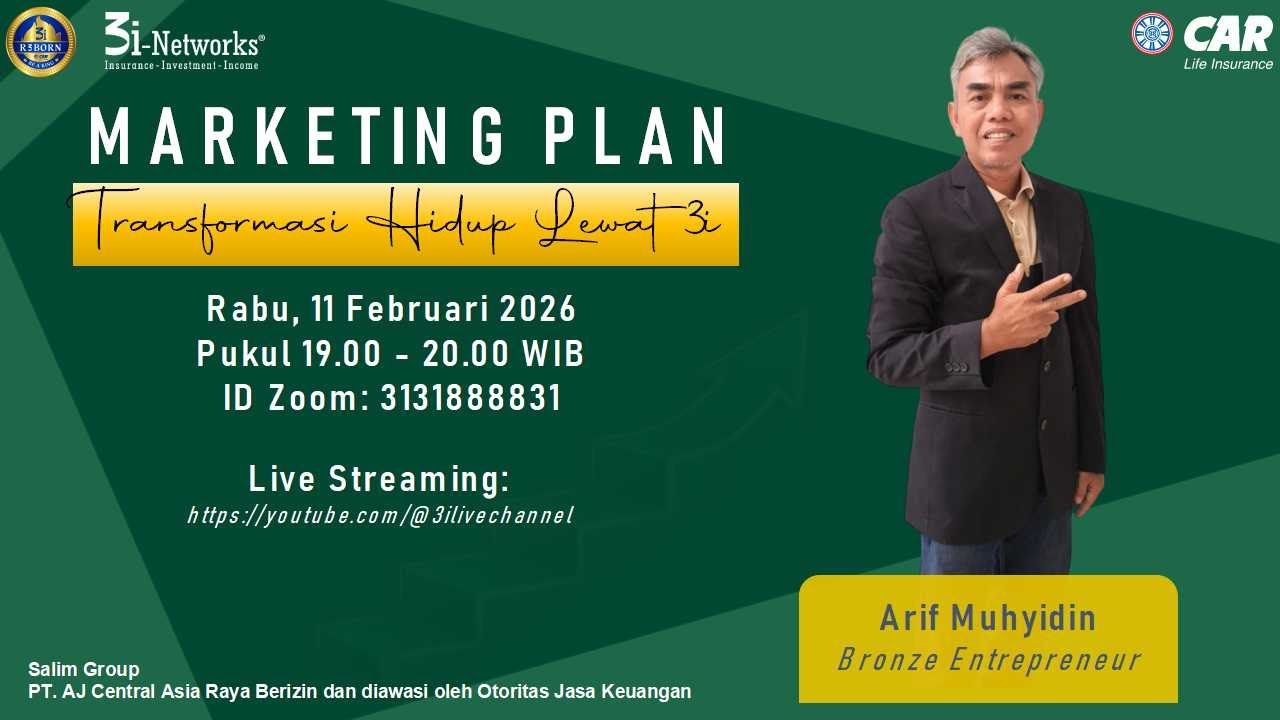 Membawa Perubahan Hidup dari Bisnis 3i || Arif Muhyidin