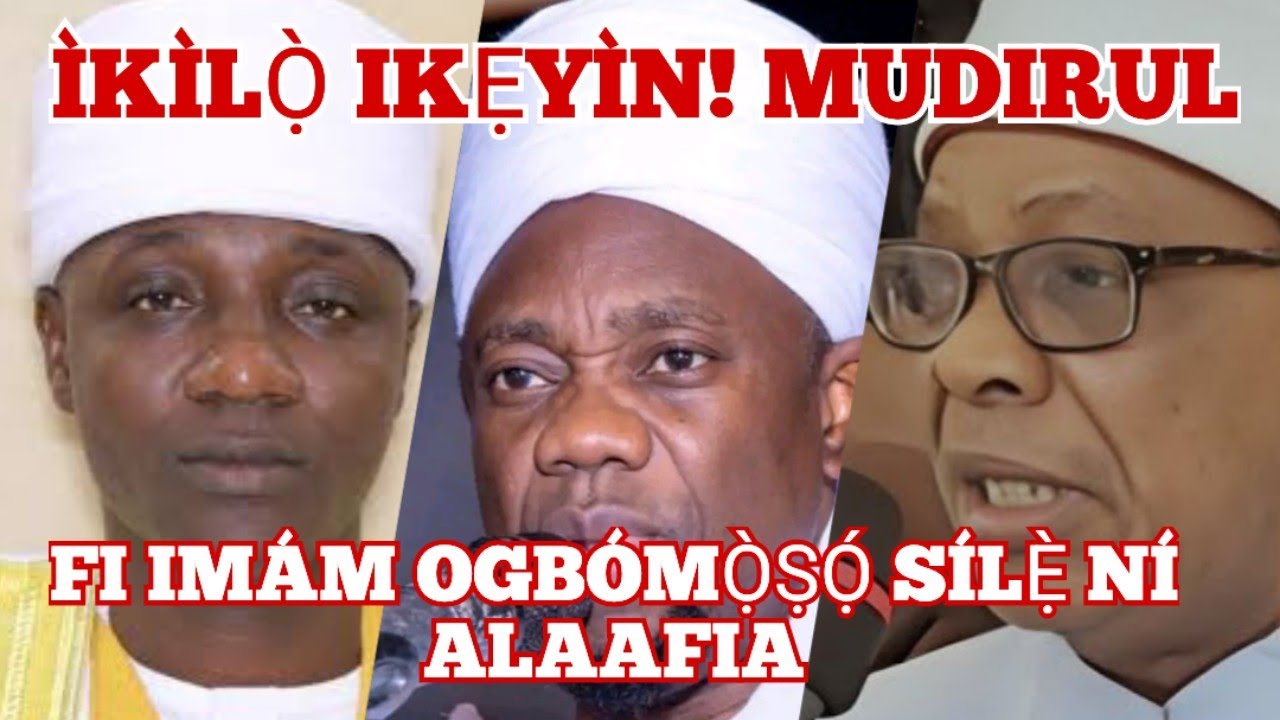 ÌKÌLỌ̀ IKẸYÌN! MUDIRUL, FI IMÁM OGBÓMỌ̀ṢỌ́ SÍLẸ̀ LECTURE BY SHEIKH MUFTY DIYYA OON 28 January 2026