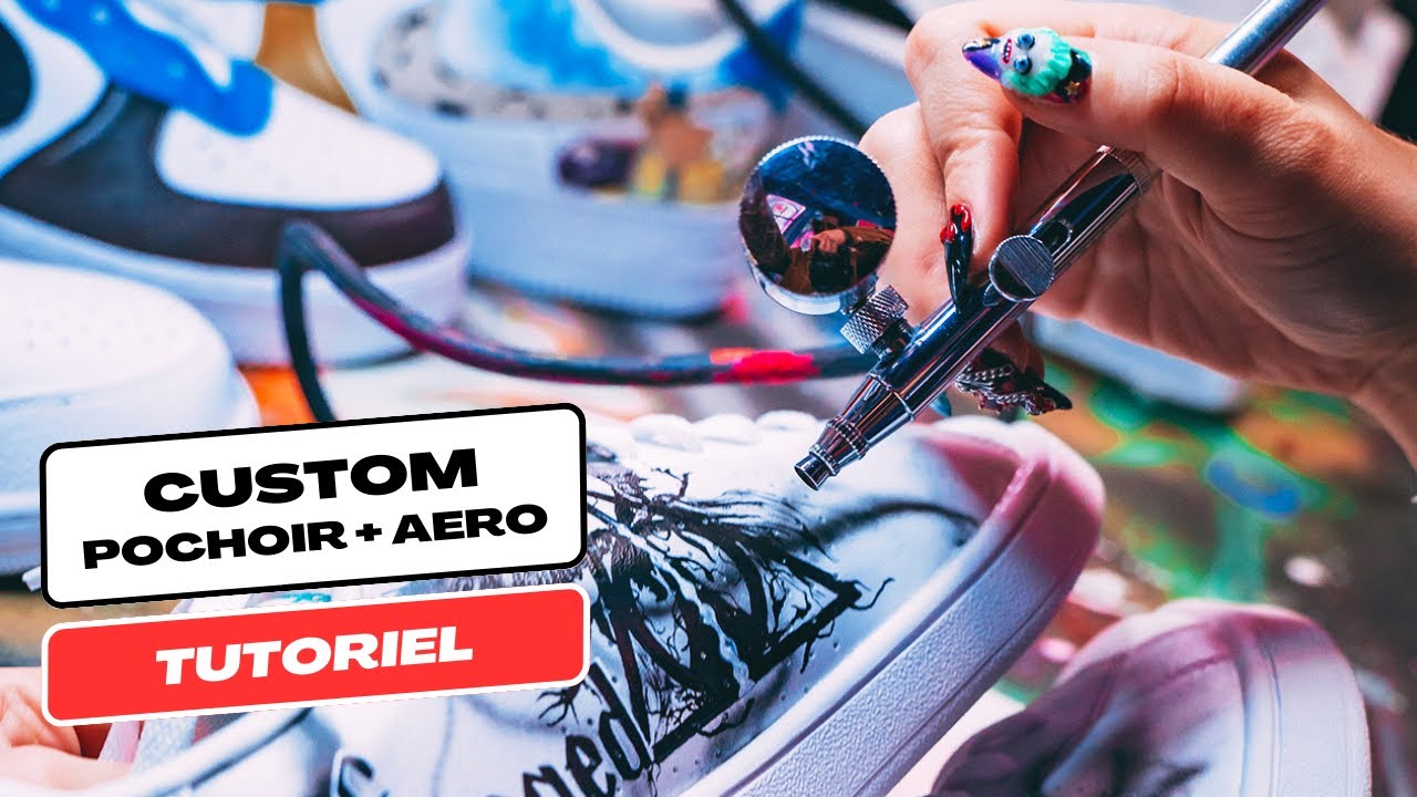 FAIRE UN POCHOIR AVEC UN AÉROGRAPHE | Tuto