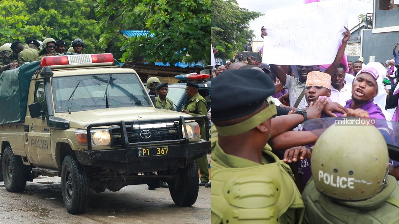 POLISI YAZUIA MAANDAMANO KUELEKEA IKULU YA VIJANA WA ACT WAZALENDO