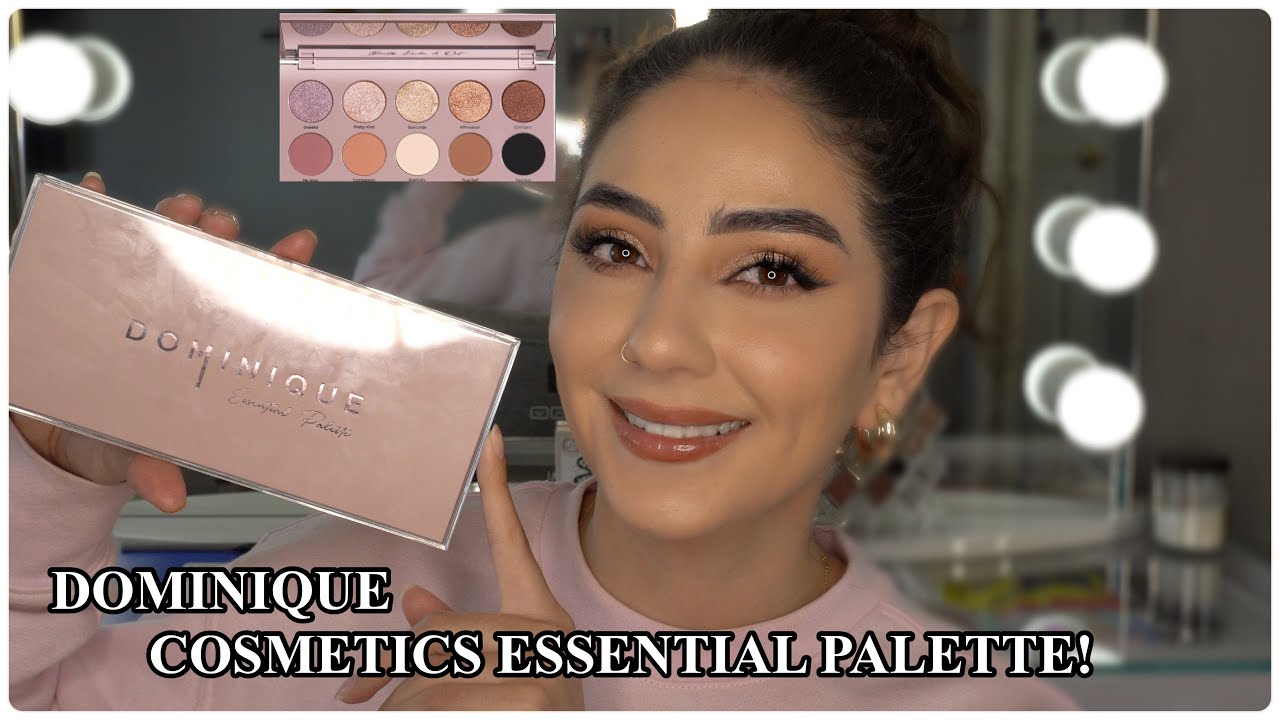 DOMINIQUE COSMETICS ESSENTIAL PALETTE EYE LOOK + HOW TO CREATE A EFFORTLESS WINGED EYELINER