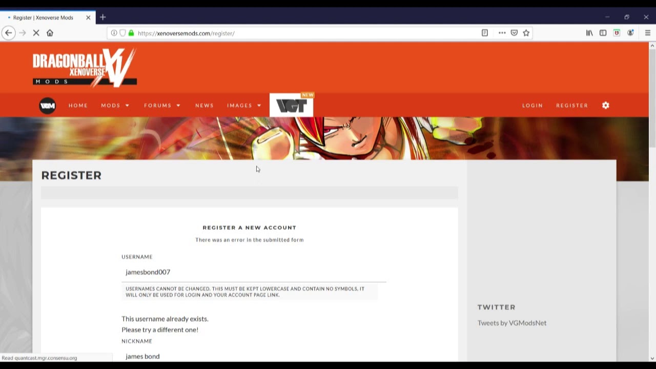 Xenoversemods.com is Broken ASF!
