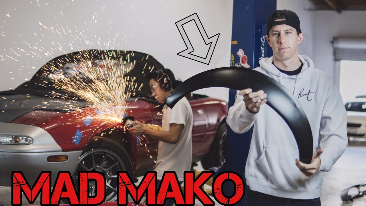 Fenders Flares Installed on the Miata - Cheap!! ($180)