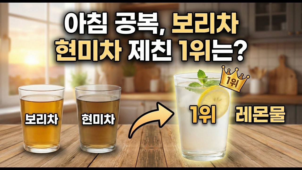 의사들이 추천하는 아침 공복 음료 1위! 현미차보다 '이 물'이 좋습니다