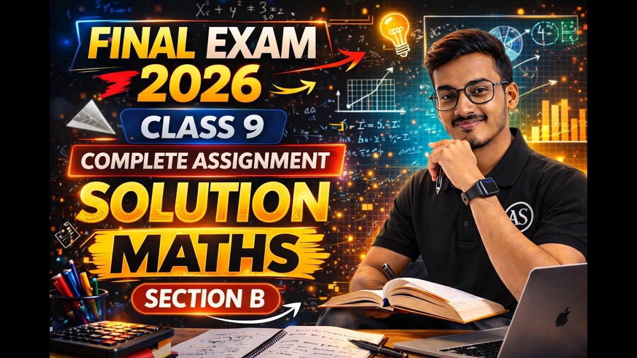 GSEB Class 9 Maths Assignment Solution | Section B | Live Session