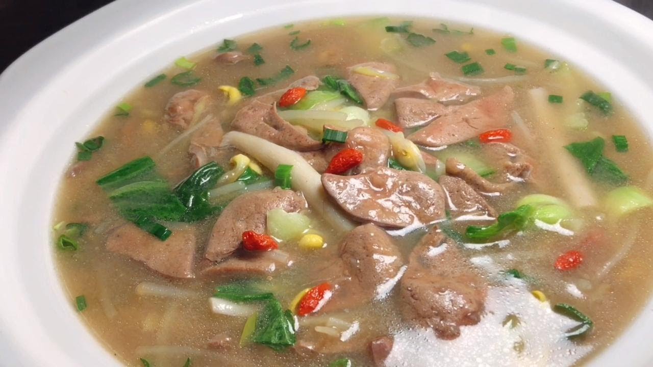 廚師長教你豬肝湯的家常做法，步驟詳細，湯鮮味濃滑嫩不腥【留意美食】#豬肝湯 #豬肝料理