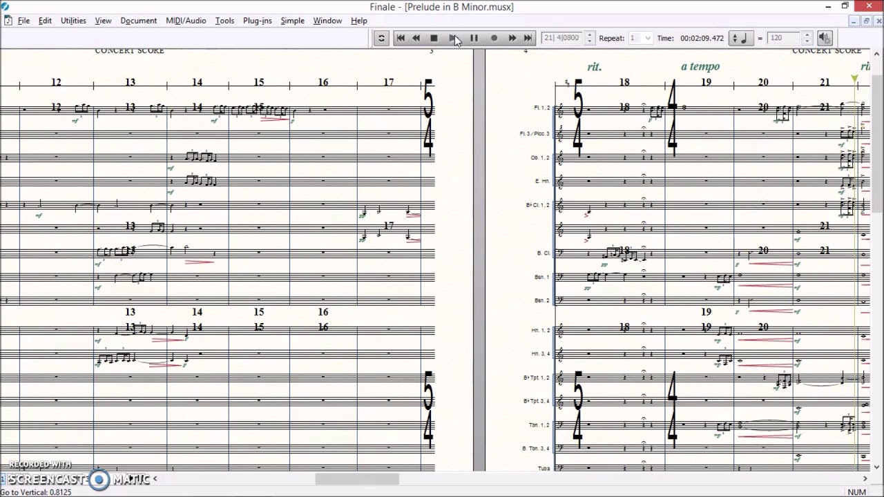Rachmaninoff: Prelude in B minor, Op. 32 no. 10 for Orchestra & Piano