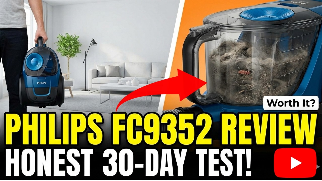 Phillips PowerPro FC9352/01 Review 😍 | Compact Bagless Dry Vacuum Cleaner Review After 30 Days ⚡⚡