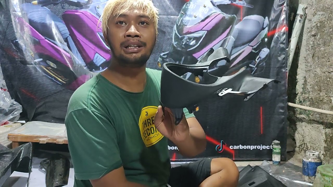 part 1toturial lapis serat carbon kevlar / fiber di media dek winsild dan cover spedo nmax old