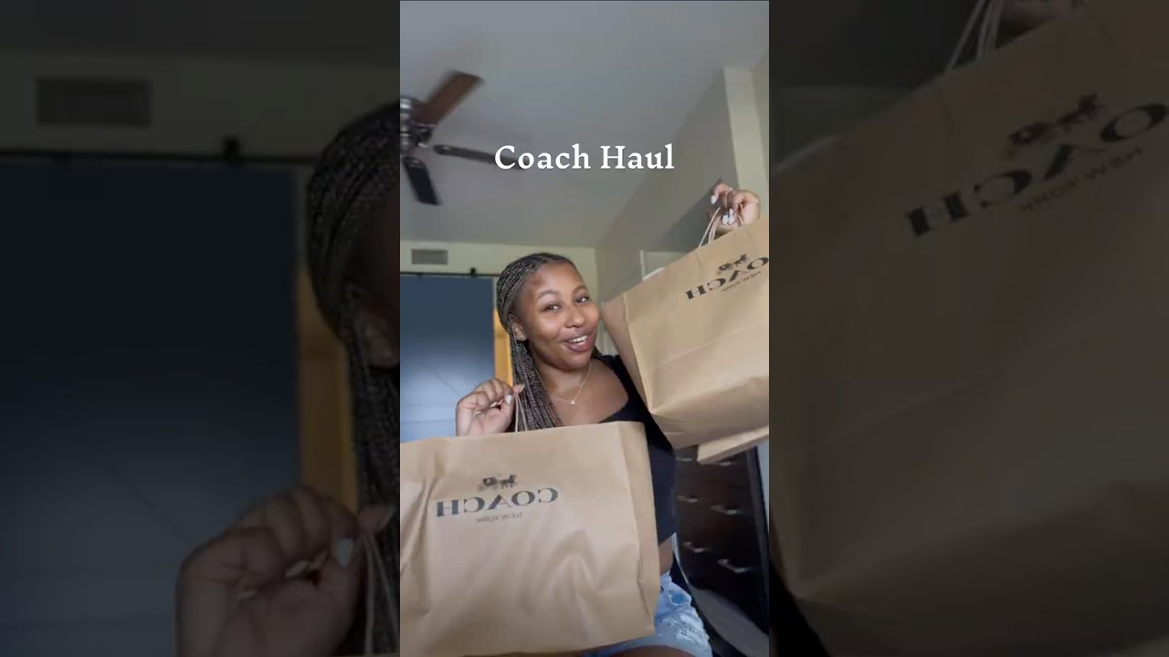 COACH HAUL! Which one is your favorite?🩷🛍️  #coach #handbags #luxury #designerbags #unboxing