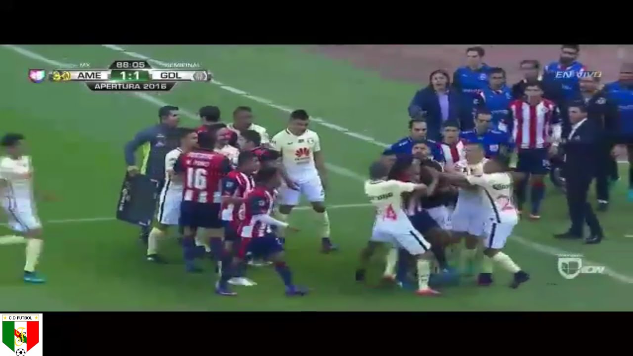 AMÉRICA (1) vs CHIVAS (1) p(3-4) Copa MX Apertura 2016 [PARTIDO COMPLETO] Semifinal