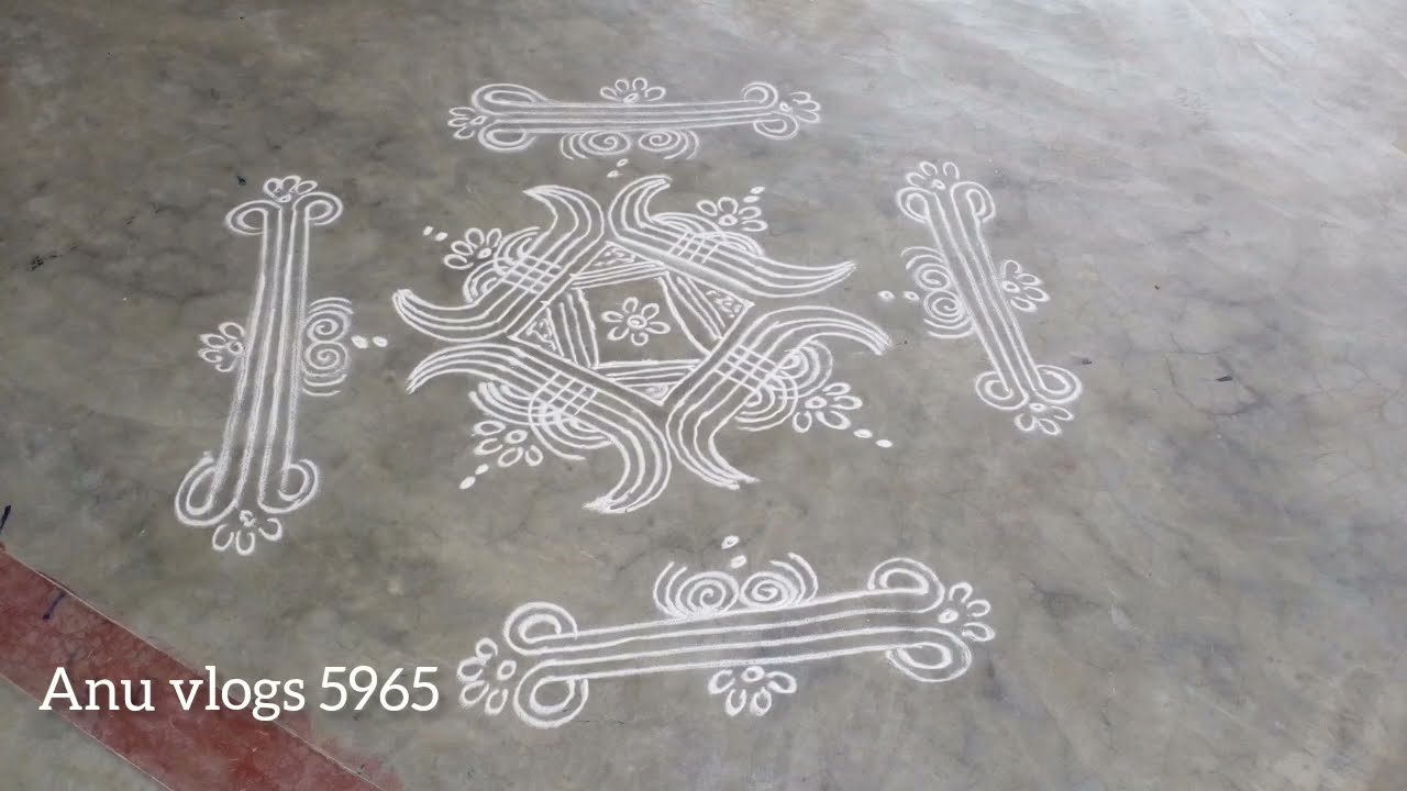Easy rangoli 4×4 Dots #chukkalamuggulu #youtubevideos  #viral #yt #rangoli #dialyrangoli #kolam