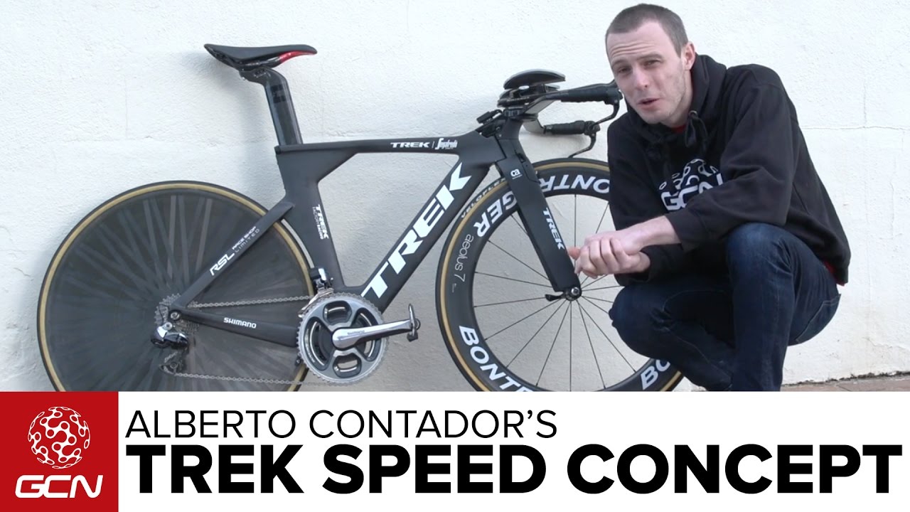 Alberto Contador's Trek Speed Concept Time Trial Bike