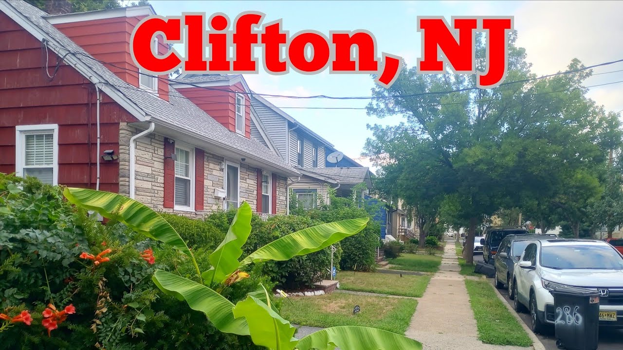 Walking tour in Clifton, NJ | Train station to some of the streets around to Downtown Clifton