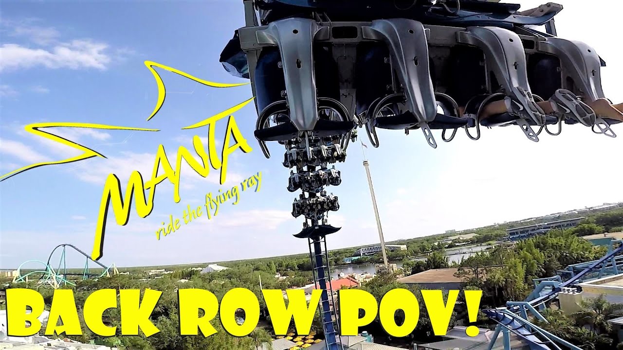 Manta - SeaWorld Orlando BACK ROW POV In HD!