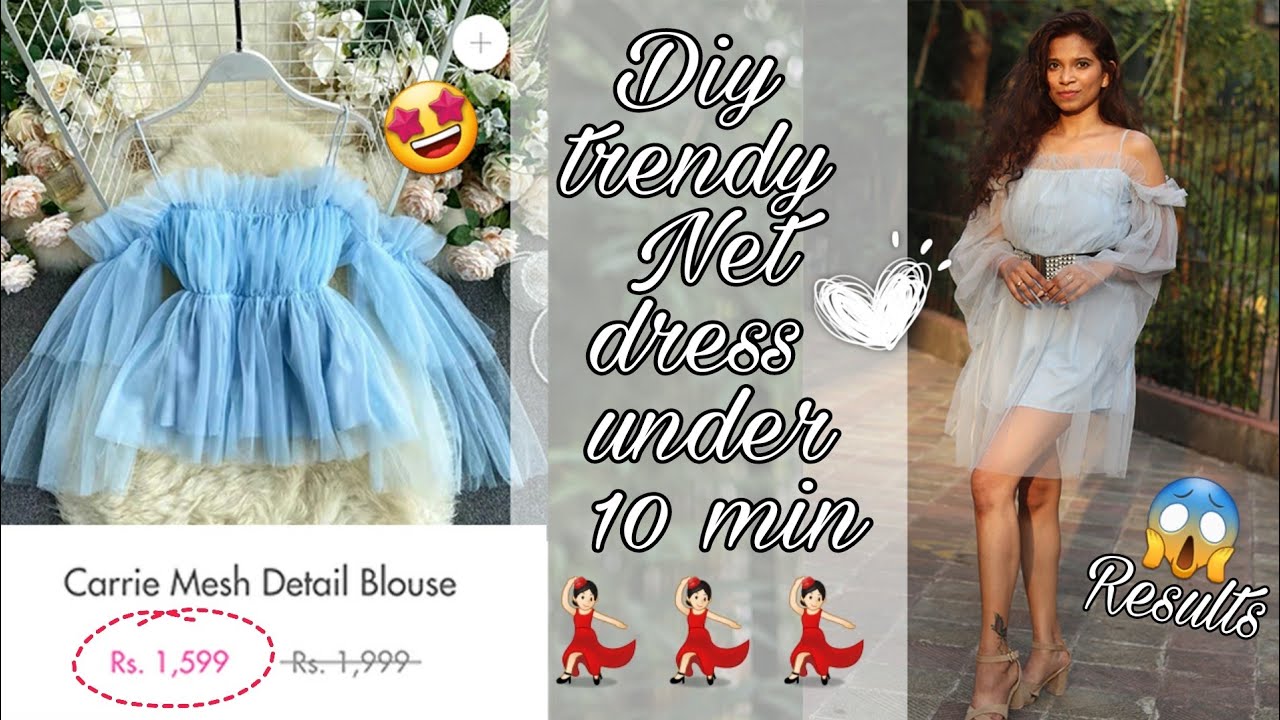 DIY| Off-shoulder Net dress/top cutting and stitching step-by-step| DREAM Episode 28|Dream Patel!