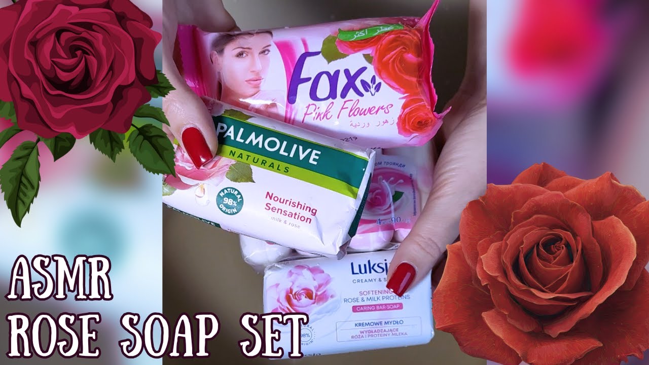 🌹🫧ASMR ROSE SOAP SET ❤️🧼