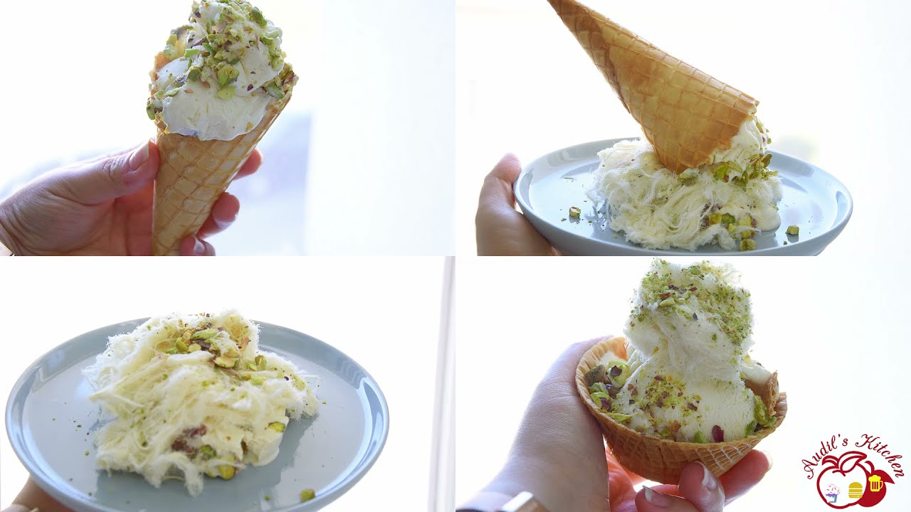 Arabic ice cream (bouza)/ طريقة تحضير البوظة العربي بالمنزل🍦 بوظة بكداش .متل المحلات وبكلفة قليلة