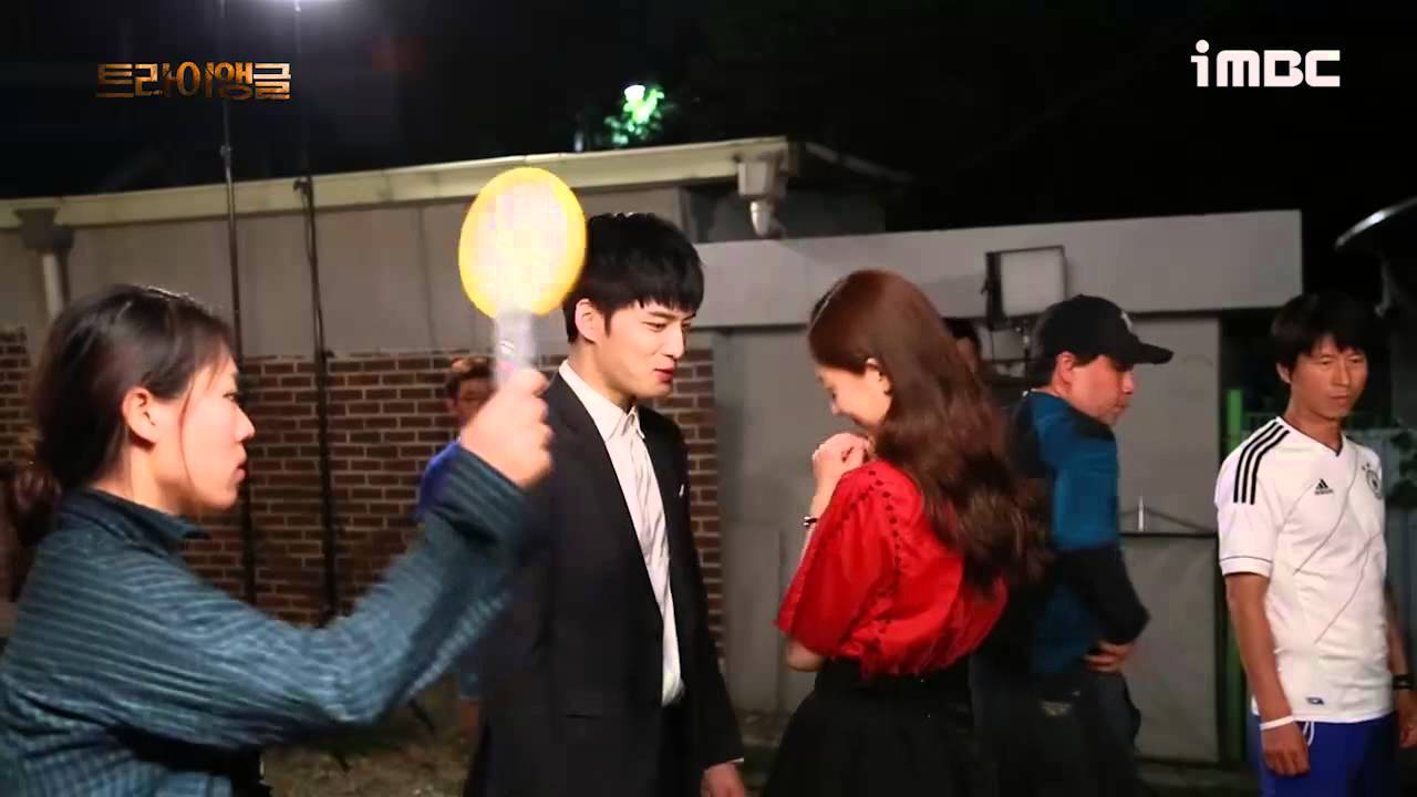 [VIDEO] Jaejoong and Jinhee Kiss Scene BTS in Triangle Ep 20