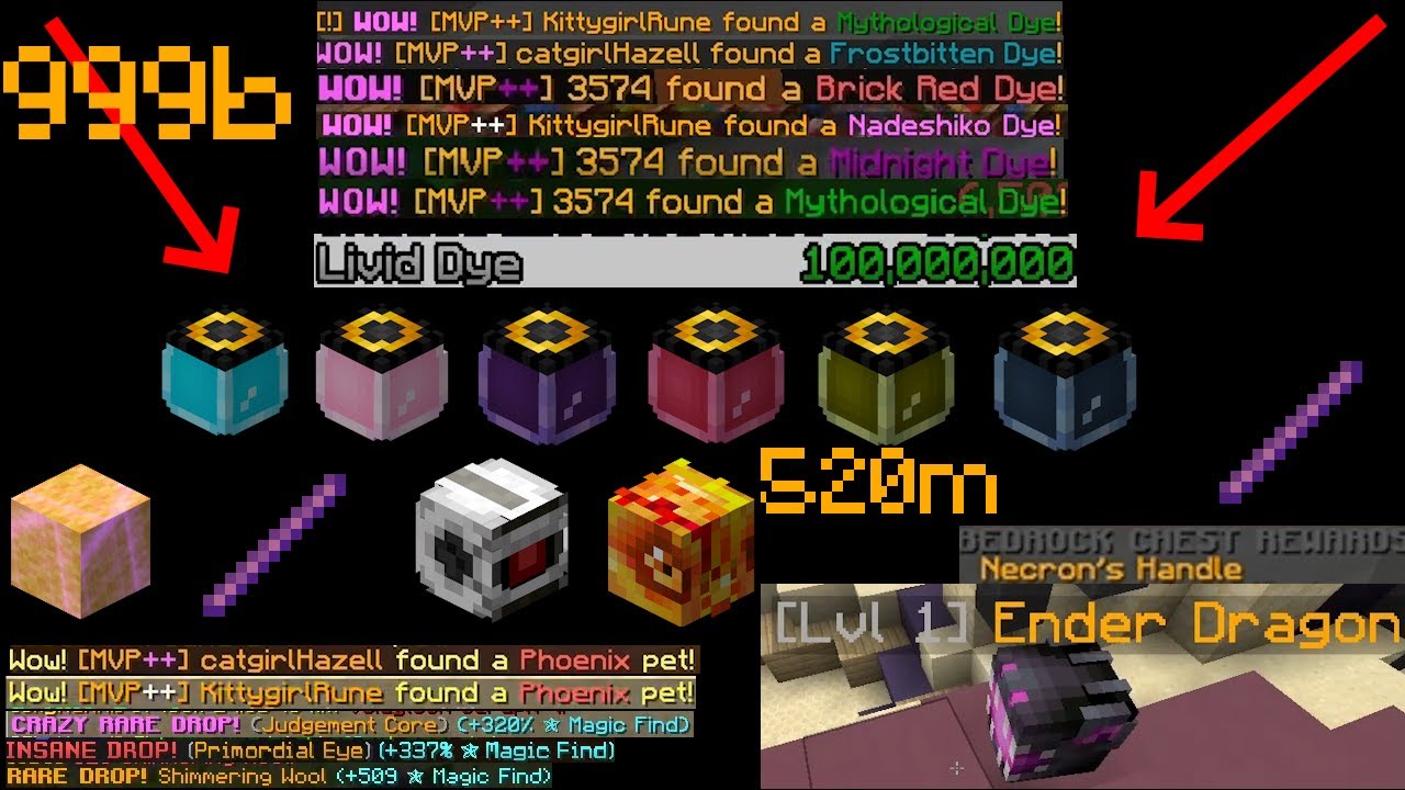 EXTREME DYE RNG (Airflow RNG Compilation) | Hypixel Skyblock #2