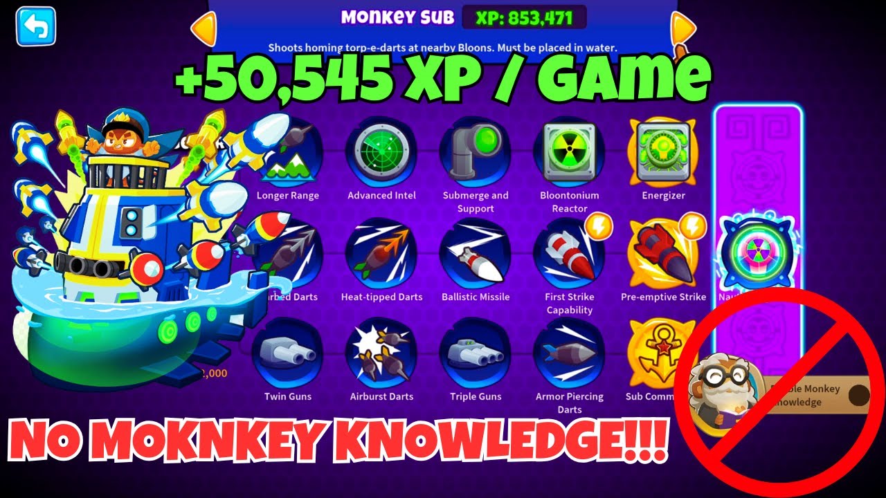 Самый простой фарм опыта для Саб-Парагона в BTD6! (обновлённое руководство 2025 года)
