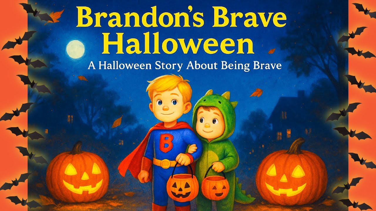 Halloween Read Aloud Story for Kids | Brandon’s Brave Halloween 🎃 | A Cute Story About Being Brave