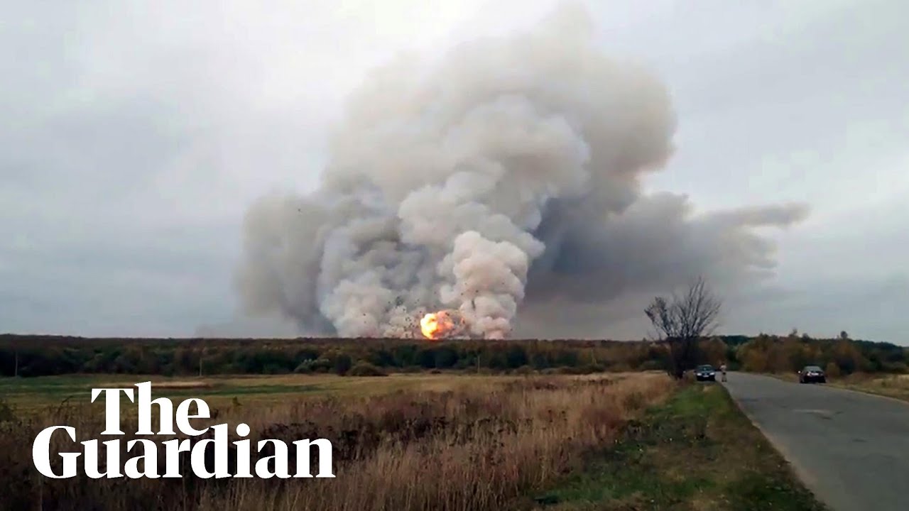 Russia explosion: 2,000 villagers evacuated after blast and fire at munitions depot