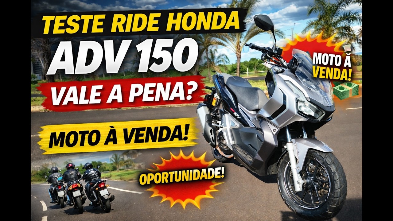 Honda ADV 150 Test Ride + Moto à Venda!