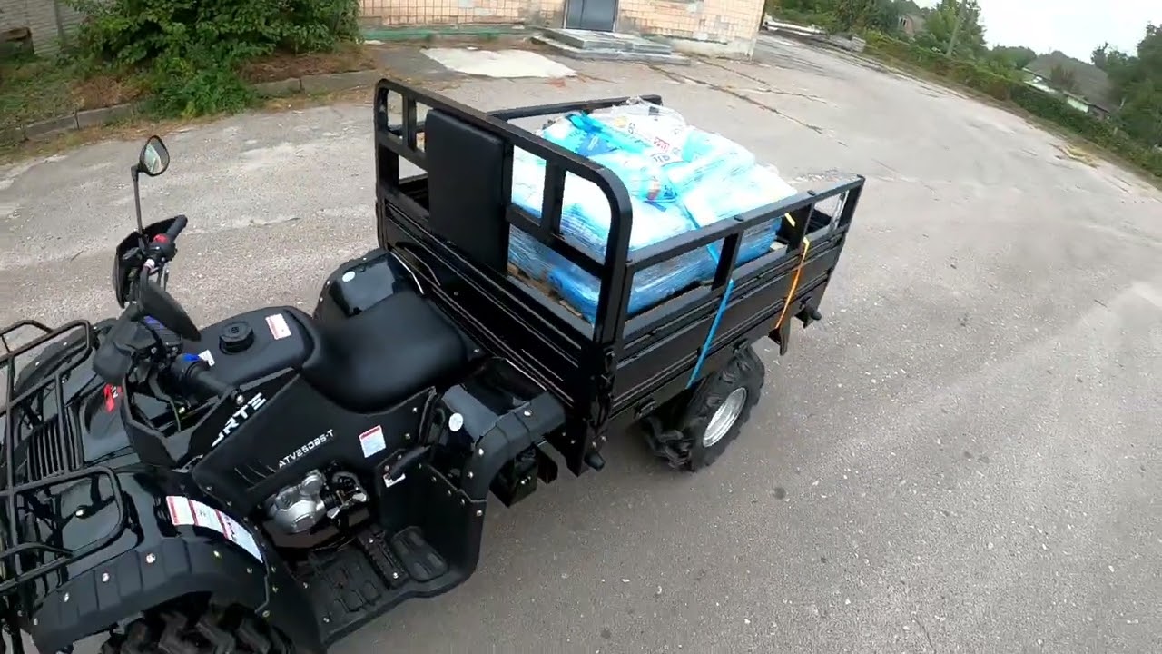 Вантажний квадроцикл і пів тони цементу в кузові Bashan 250T