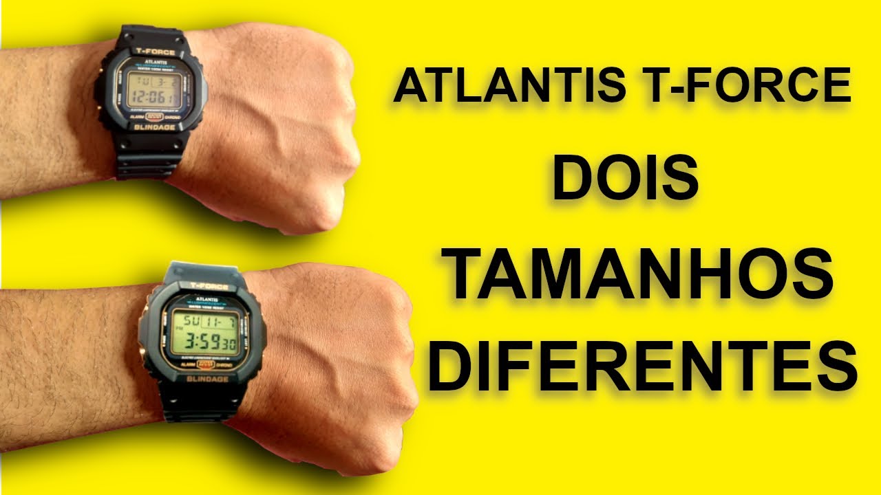 Diferenças entre os relógios ATLANTIS T-Force 7305a e 7305g