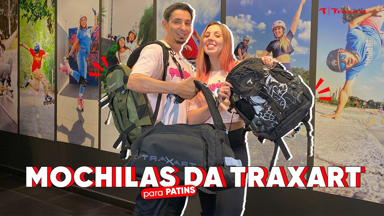 3 MOCHILAS que servem para o seu dia-a-dia e também para carregar seu patins! | TRAXART