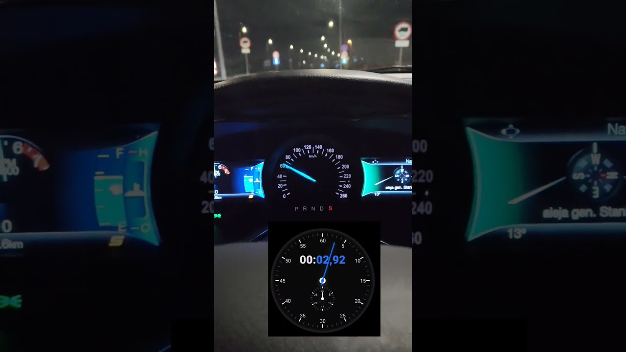 Ford Fusion Sport 2.7 ecoboost  0-100 acceleration