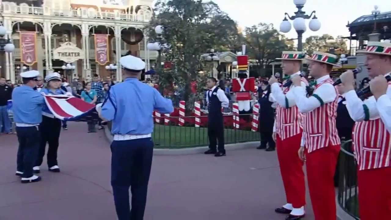 Disney World Flag Retreat Ceremony Nov 21, 2012 - Larry Wilson