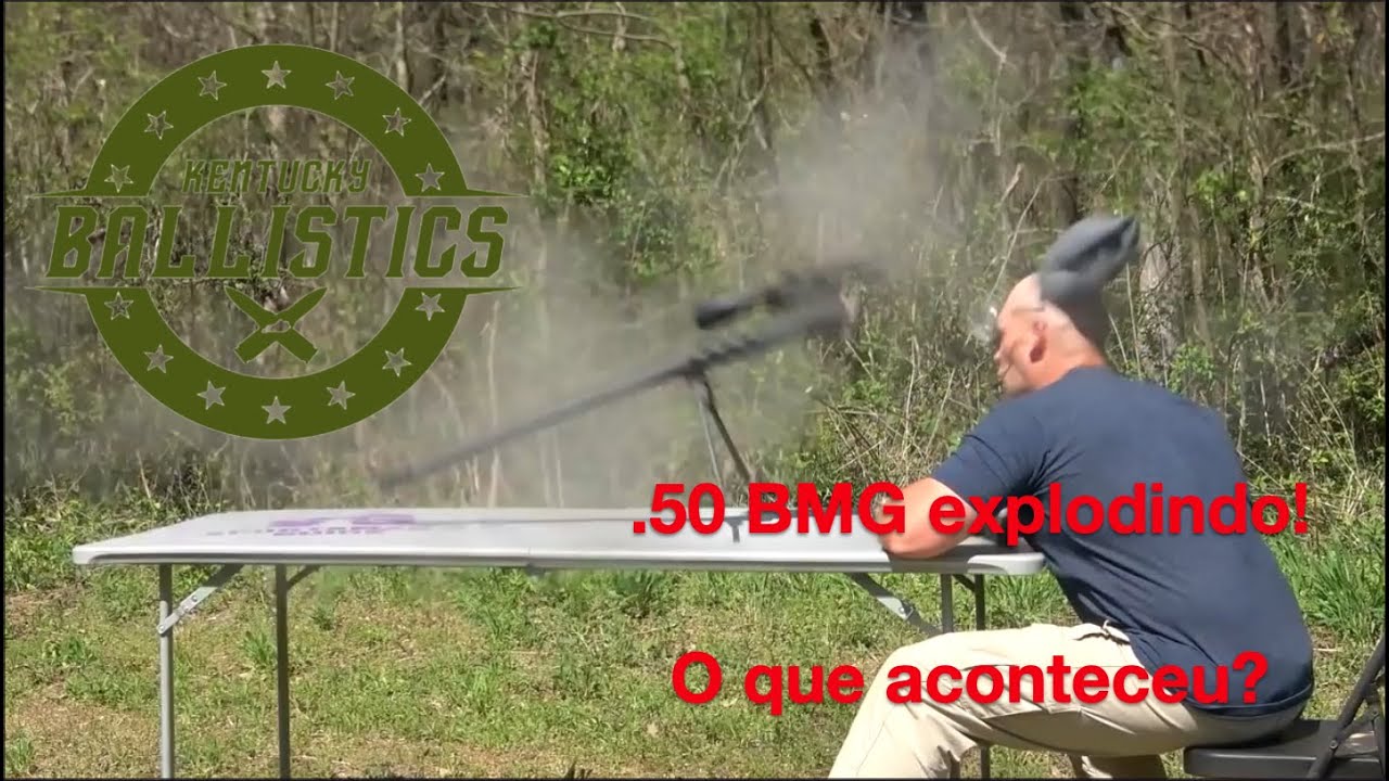 .50 BMG do Kentucky Ballistics explodindo! O que aconteceu?