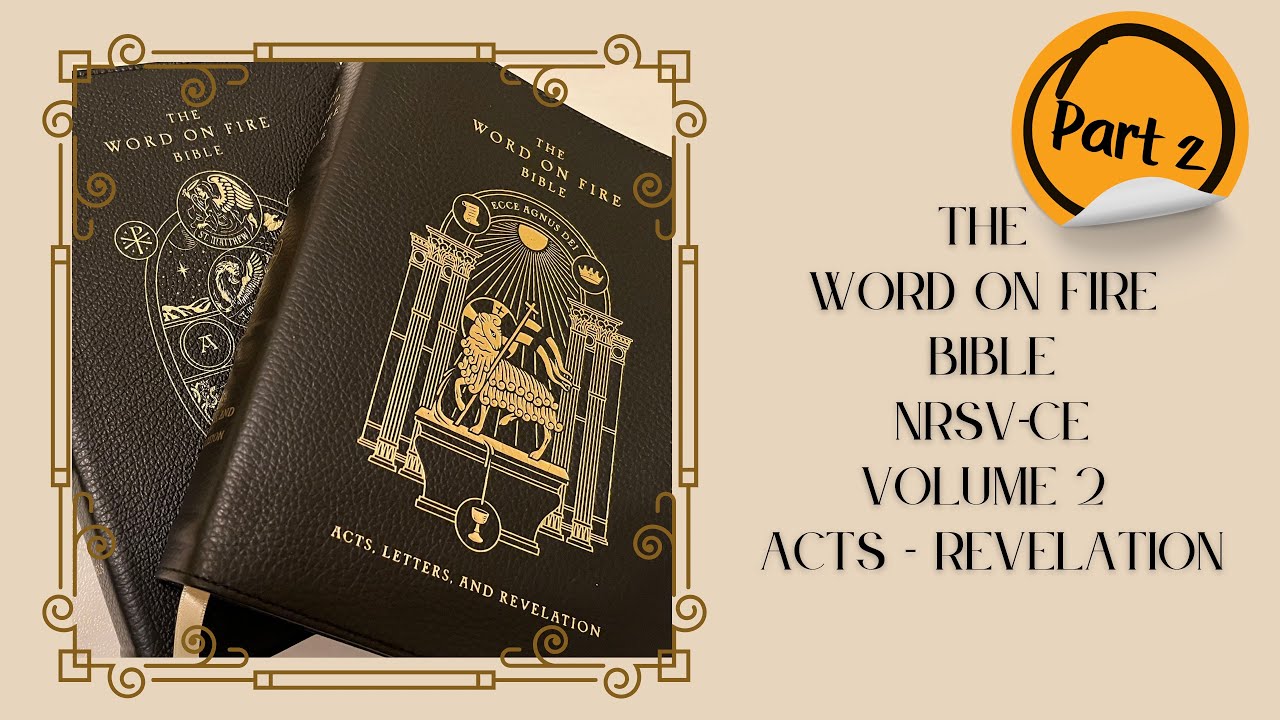 Word on Fire Bible Volume 2 - Acts, Letters, Revelation @BishopBarron