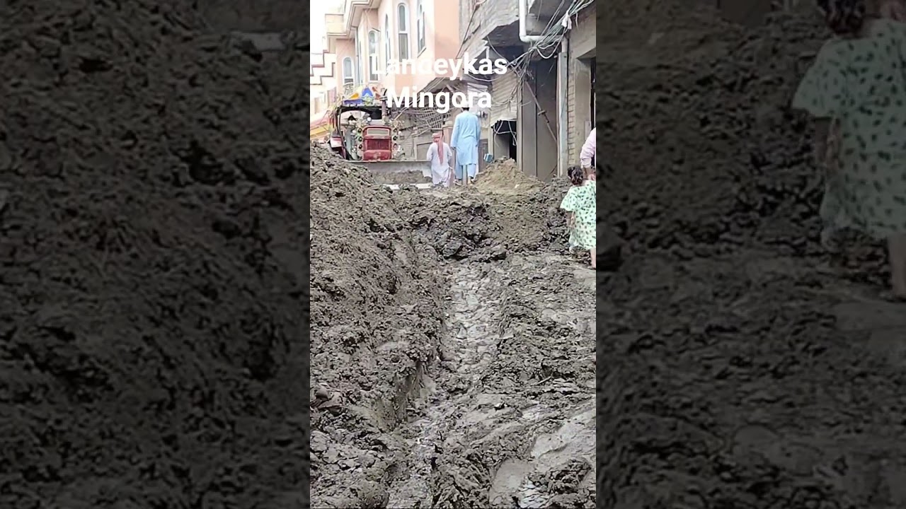 Landeykas Mingora in Floods.#flood #mingora #swat