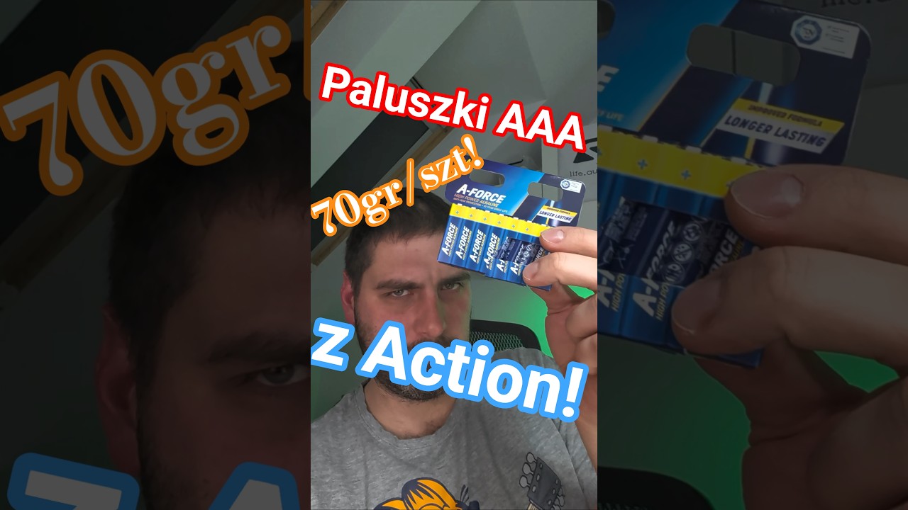 Najtańsze baterie alkaliczne test A-force AAA 