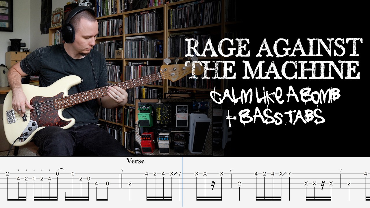 Rage Against The Machine  - Calm Like A Bomb - Bass Cover + tabs