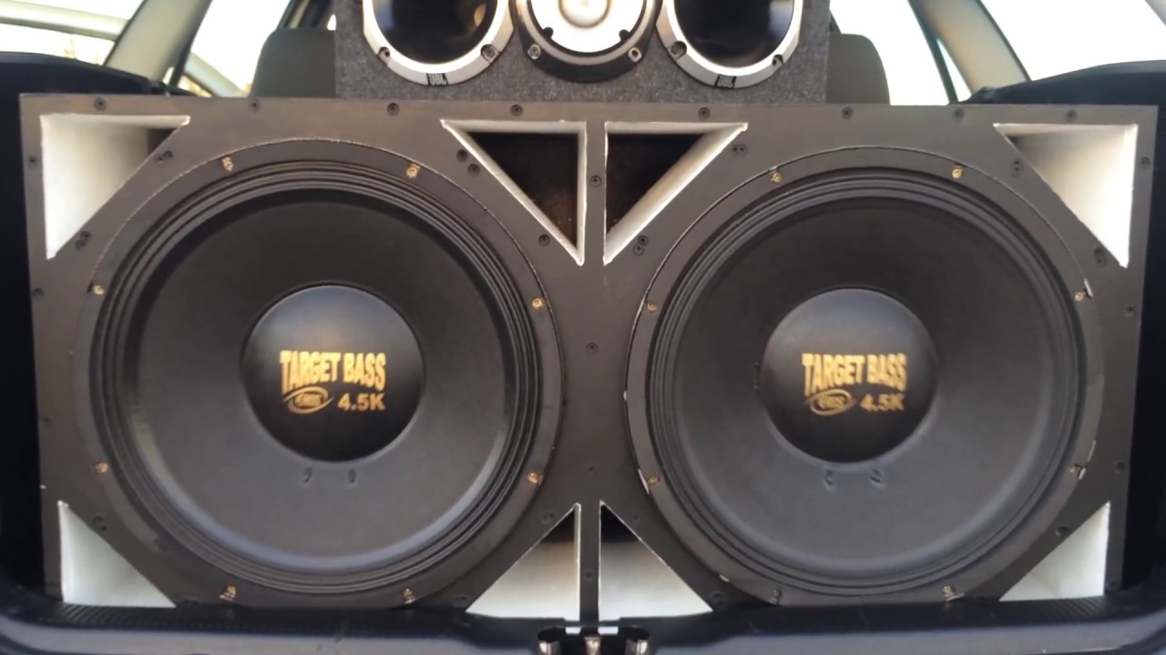 Target Bass 4.5 de 15'' na HD 8000 e Eros 712pro na HD 5000 Taramps