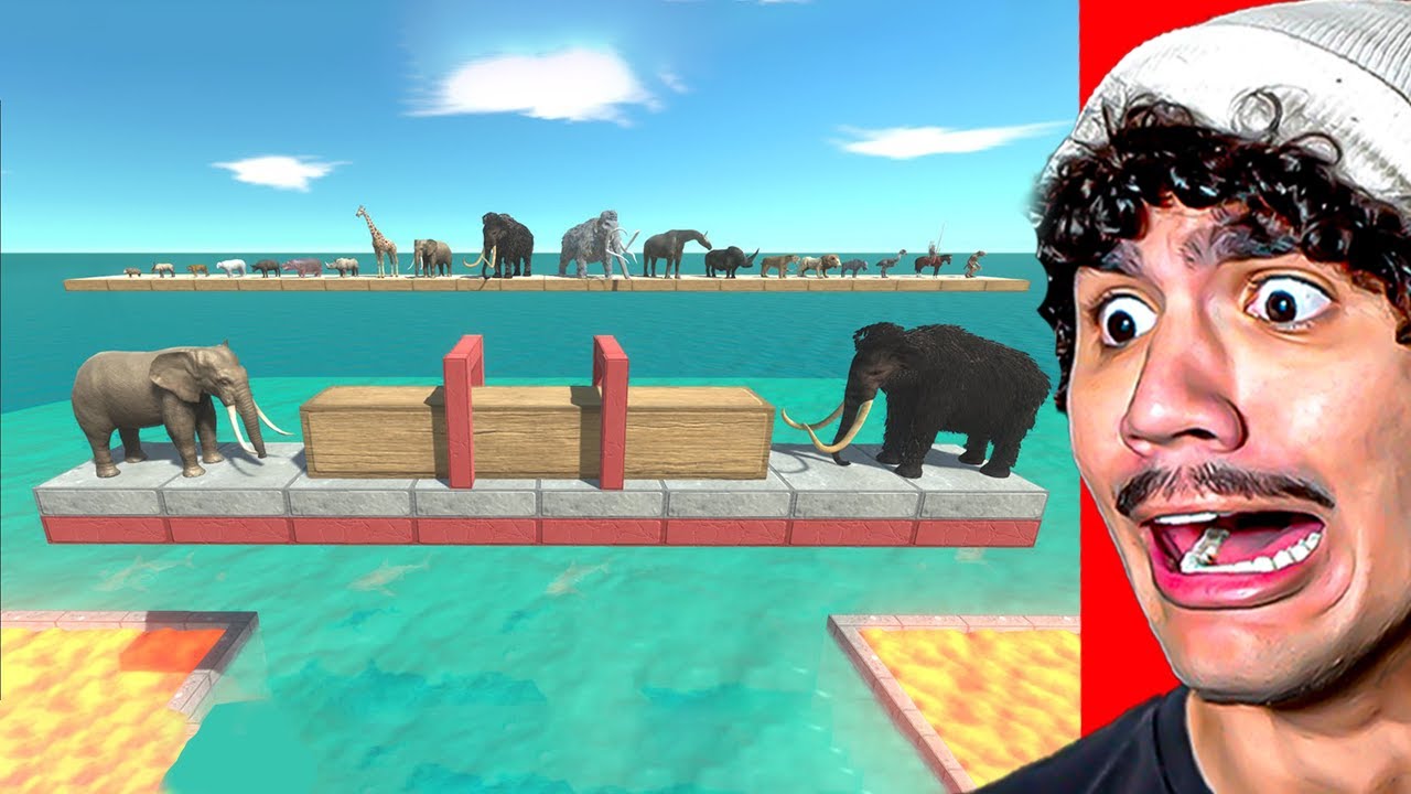 Reagindo à Guerra de Cabo de Força entre Animais!!!!! - Animal Revolt Battle Simulator