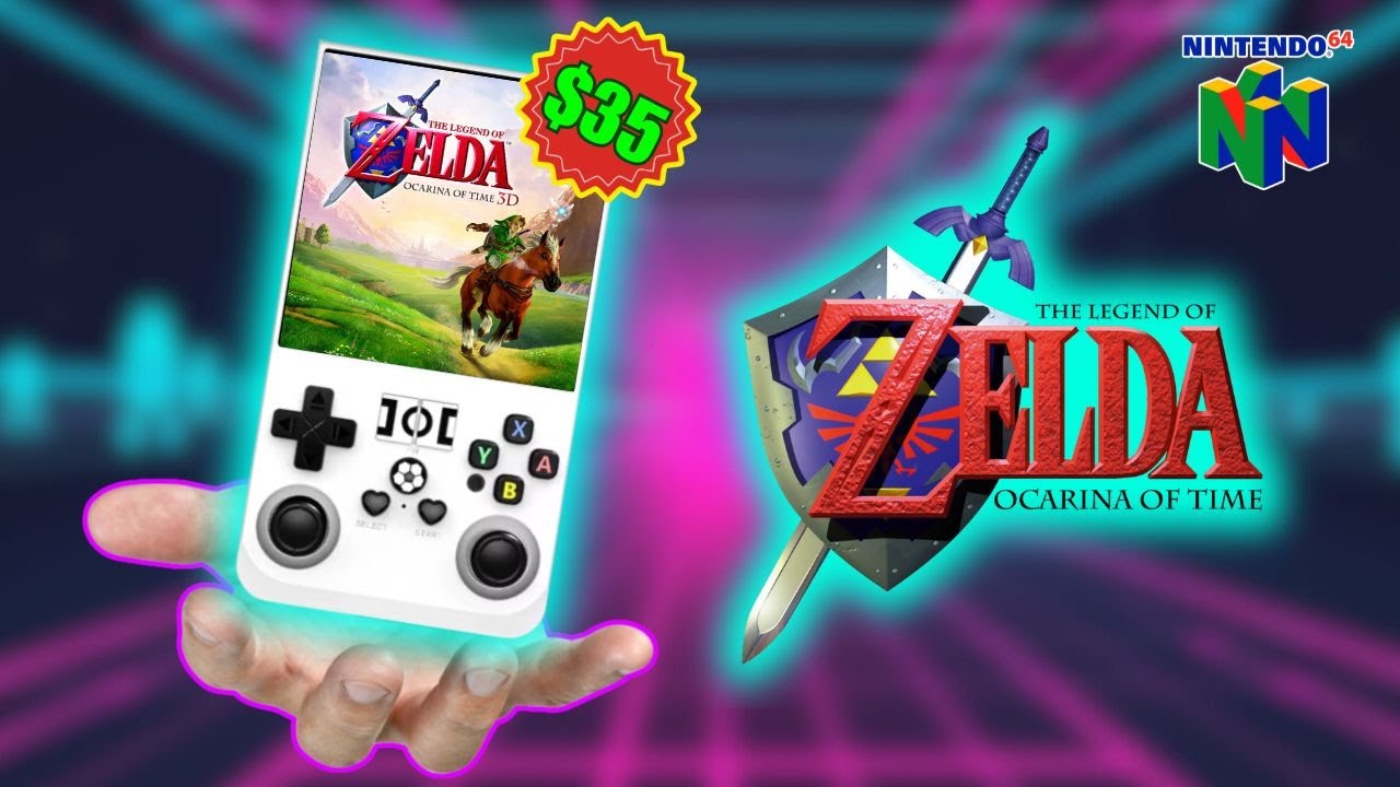 The Legend of Zelda: Ocarina of Time On This 35$ Gaming Console! | R36 PRO Gameplay 2025